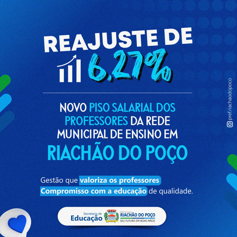 REAJUSTE PROFESSORES